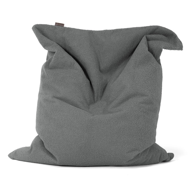 Pouf Géant XXL - Bouclé Gris 01