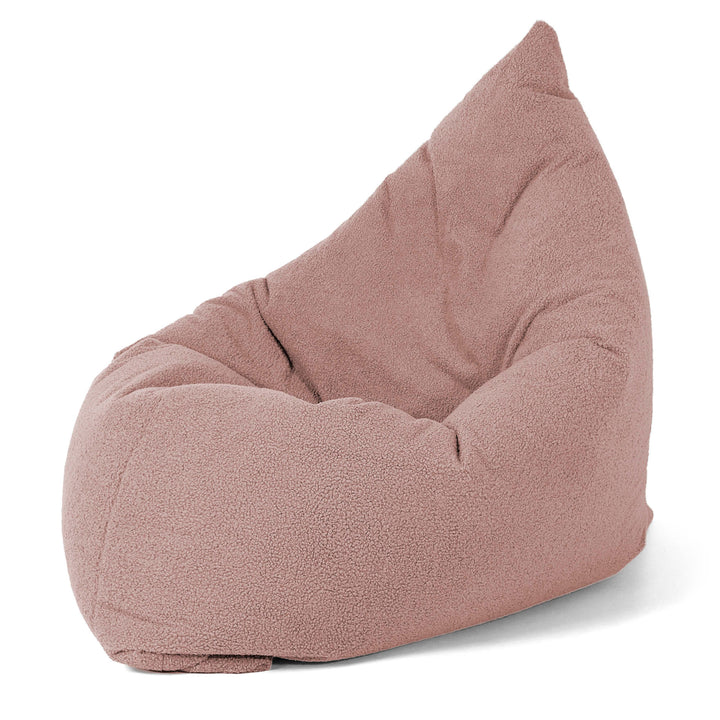 Pouf Géant XXL - Bouclé Rose 02