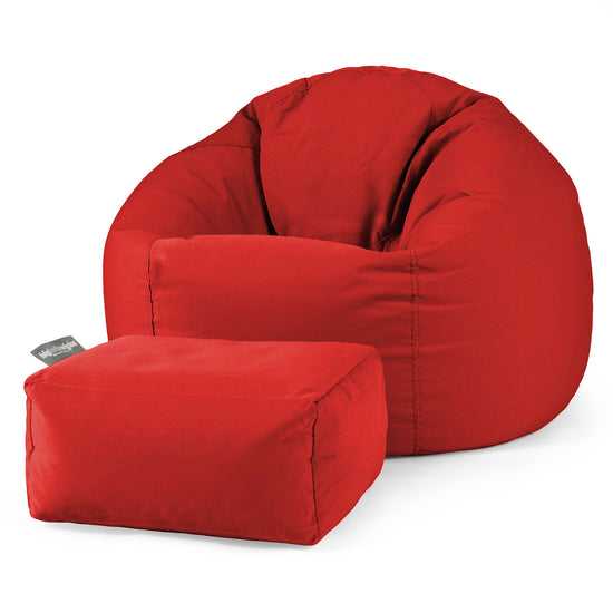 Pouf Poire Classique - Olefin Rouge 02