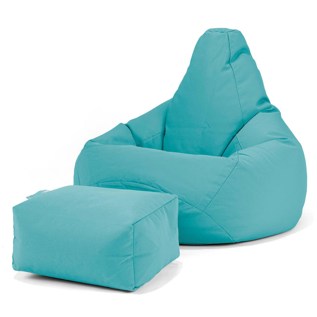 SoleiStorm™ Ultra 2000 h+ Pouf Poire Gamer - Olefin Aqua 01