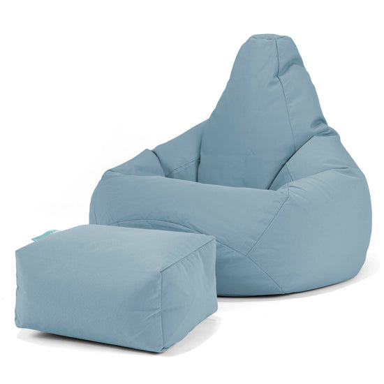 SoleiStorm™ Ultra 2000 h+ Pouf Poire Gamer - Olefin Bébé Bleu 01