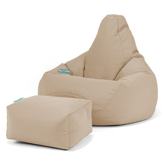 SoleiStorm™ Ultra 2000 h+ Pouf Poire Gamer - Olefin Beige 01