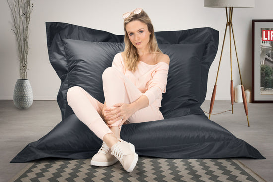 Pouf Géant XXL Original - SmartCanvas™ Gris Platine 02