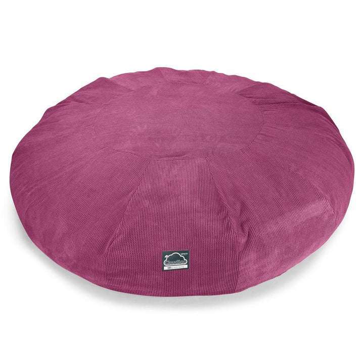 Lounge Pug, CloudSac 5000 XXXXXL, Canapé Pouf Titanesque à Mémoire de Forme, Gros Pouf Sofa, Pompon Rose