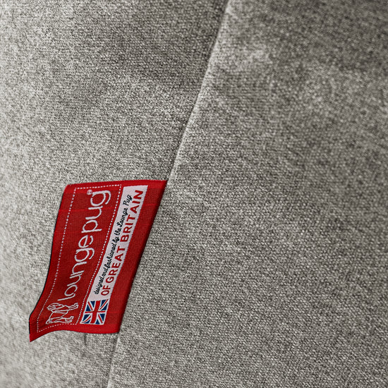 Pouf Fauteuil Design - Côtelé Gris Acier 3036