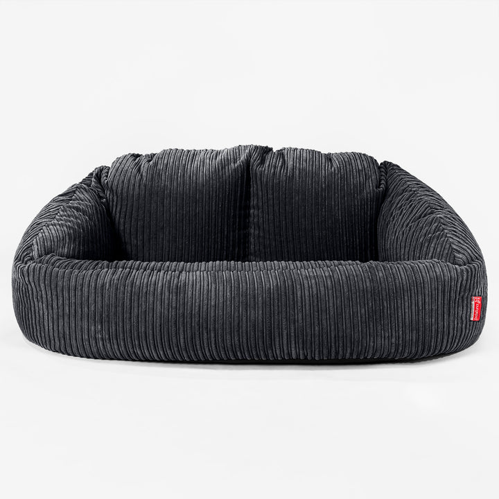 Canapé Géant Bubble pour Enfants 2-14 ans - Côtelé Noir 03