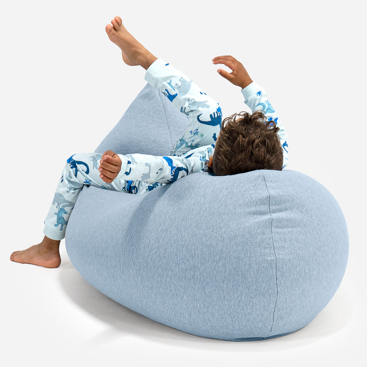 Grand Pouf pour Enfants 2-6 ans - Coton Élastique Bébé Bleu 04