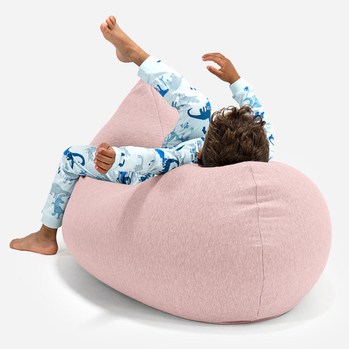 Grand Pouf pour Enfants 2-6 ans - Coton Élastique Bébé Rose 04