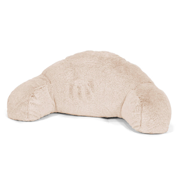 Coussin de Lecture avec Dossier pour Enfants - Fausse Fourrure Lapin Blanc