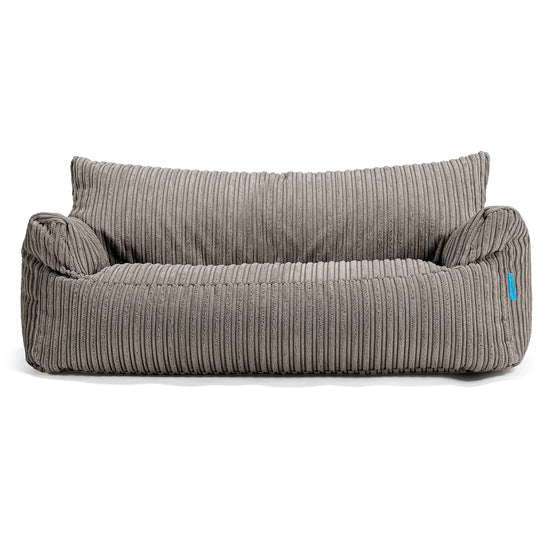 Joséphine Canapé Pouf pour Enfant 1-5 ans - Côtelé Anthracite 01