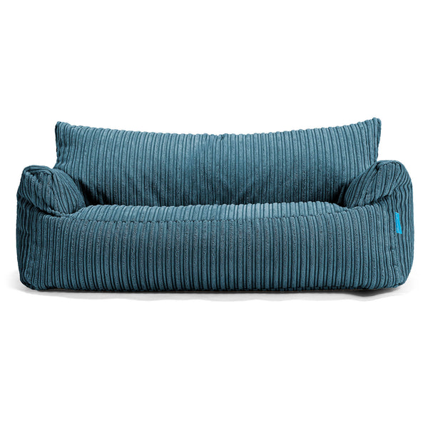 Joséphine Canapé Pouf pour Enfant 1-5 ans - Côtelé Bleu Marine 01