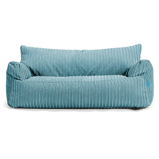 Joséphine Canapé Pouf pour Enfant 1-5 ans - Côtelé Mer Égée 01
