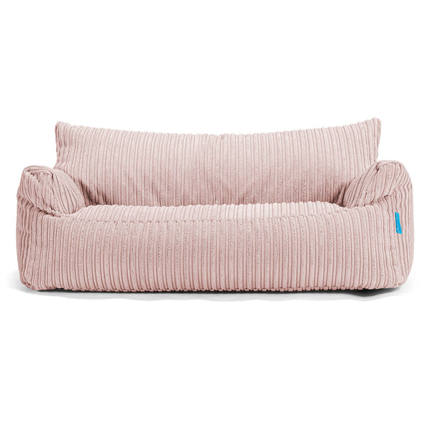 Joséphine Canapé Pouf pour Enfant 1-5 ans - Côtelé Rose 01