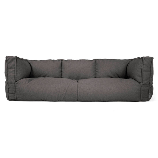 Canapé Pouf Albert 3 places - Bouclé Anthracite_01