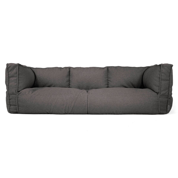 Canapé Pouf Albert 3 places - Bouclé Anthracite_01