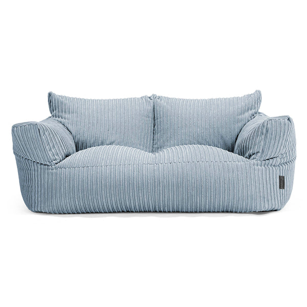 Joséphine Canapé Pouf - Côtelé Bébé Bleu 01