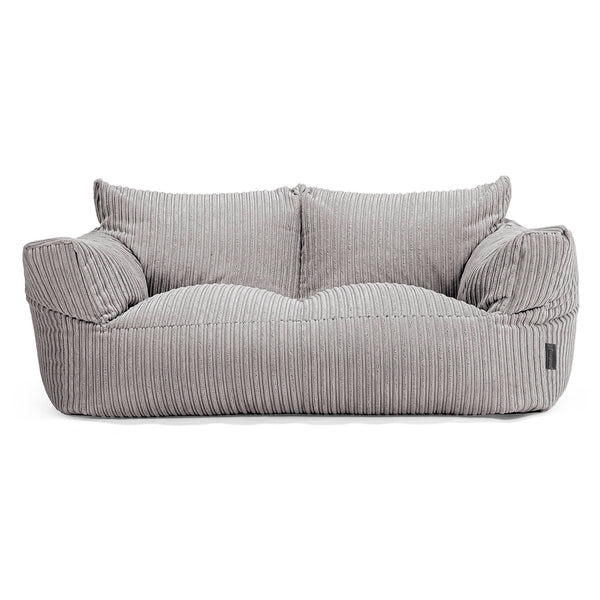 Joséphine Canapé Pouf - Côtelé Gris Argent 01