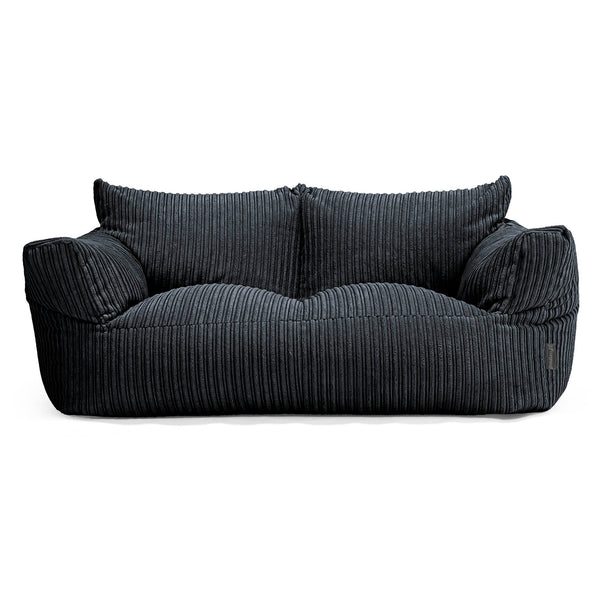 Joséphine Canapé Pouf - Côtelé Noir 01
