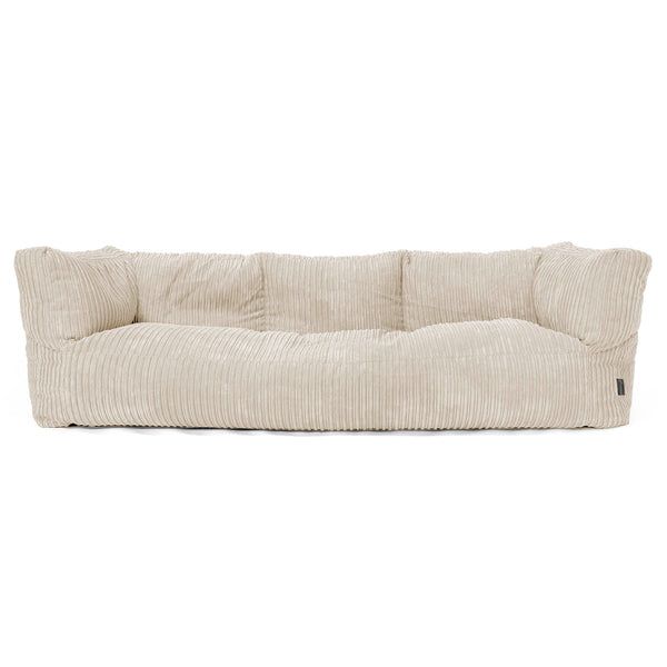 Canapé Pouf Albert 3 places - Côtelé Crème 01