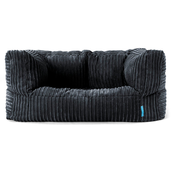 Canapé Enfant Albert 2-6 ans - Côtelé Noir 01