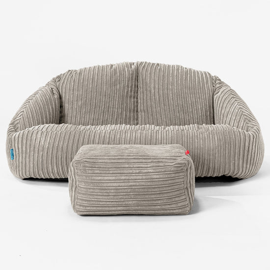 Pouf Canapé Bubble pour Enfants - Côtelé Vison 02