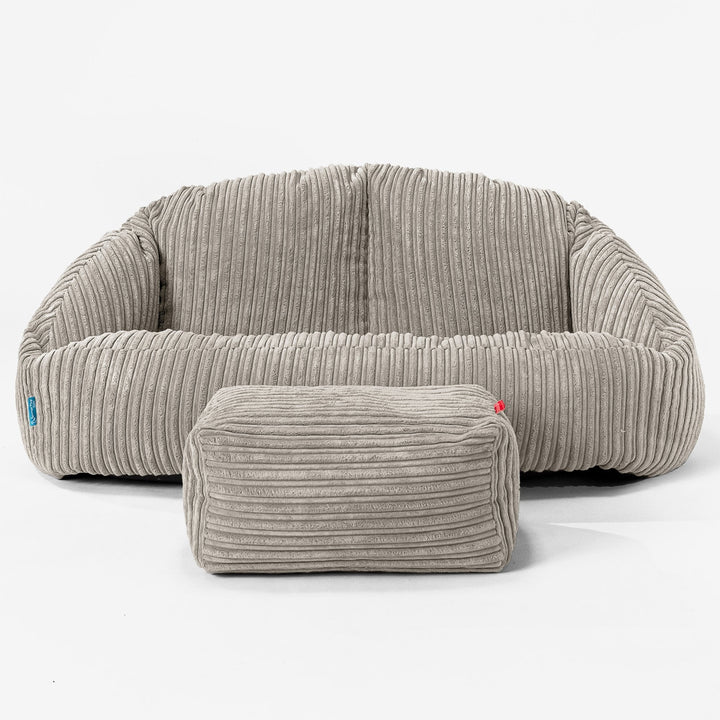 Pouf Canapé Bubble pour Enfants - Côtelé Vison 02