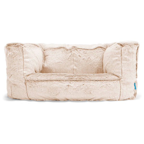 Canapé Enfant Albert - Fausse Fourrure Lapin Blanc 01