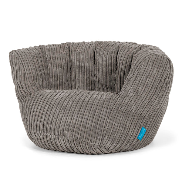 Charles Vintish Pouf pour Enfants 2-6 ans - Côtelé Anthracite 02