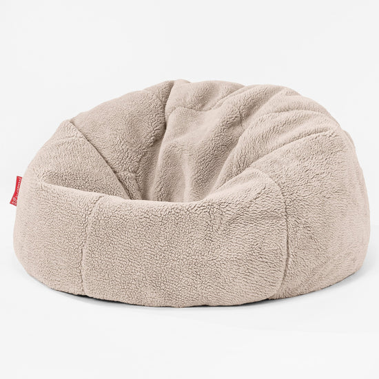CloudSac 200 Pouf Géant Enfant à Mémoire de Forme - Fausse Fourrure Nounours Vison 01