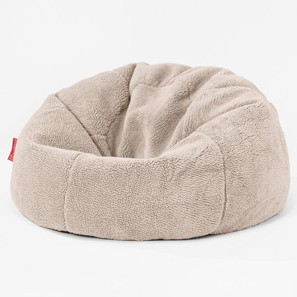 CloudSac 200 Pouf Géant Enfant à Mémoire de Forme - Fausse Fourrure Nounours Vison 01