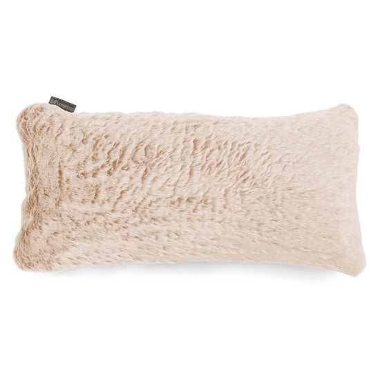 Coussin Rectangulaire Géant 40 x 80cm - Fausse Fourrure Lapin Blanc 01