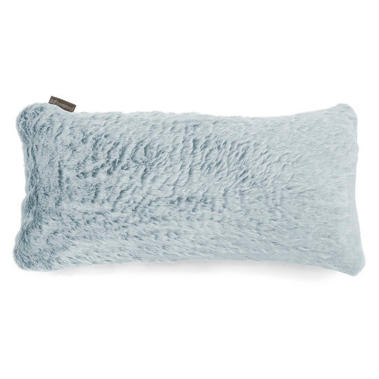 Coussin Rectangulaire Géant 40 x 80cm - Fausse Fourrure Lapin Bleu Pastel 01