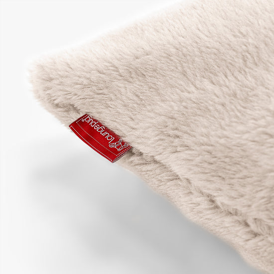 Coussin Rectangulaire Géant 40 x 80cm - Fausse Fourrure Nounours Vison 02