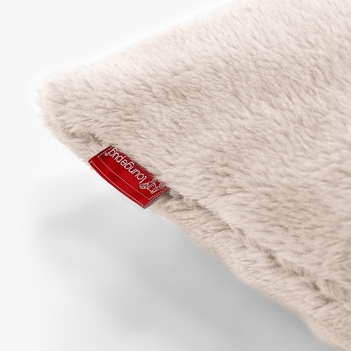 Coussin Rectangulaire Géant 40 x 80cm - Fausse Fourrure Nounours Vison 02