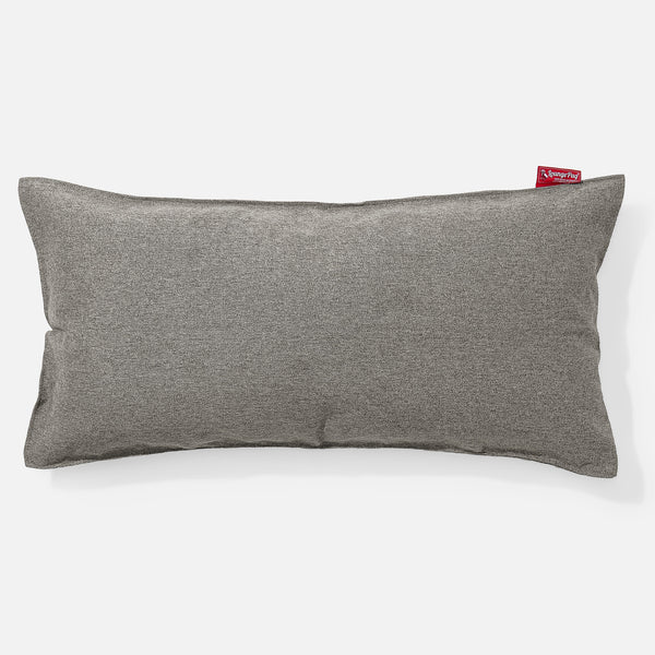 Coussin Rectangulaire Géant 40 x 80cm - Interalli Laine Argent 01