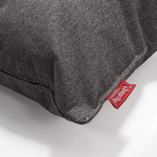 Coussin Rectangulaire Géant 40 x 80cm - Interalli Laine Gris 02