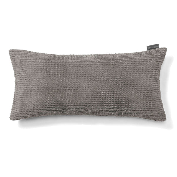 Coussin Rectangulaire Géant 40 x 80cm - Pompon Anthracite 01