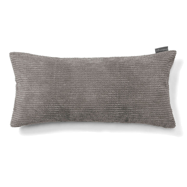 Coussin Rectangulaire Géant 40 x 80cm - Pompon Anthracite 01