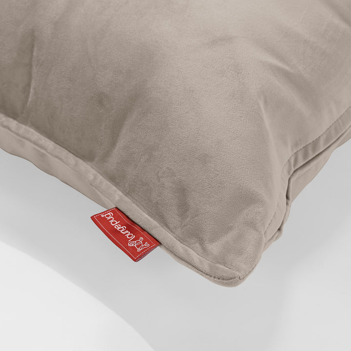Coussin Rectangulaire Géant 40 x 80cm - Velours Vison 02