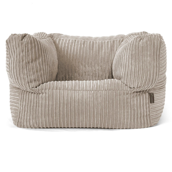 Albert Pouf Fauteuil Design - Côtelé Vison 01