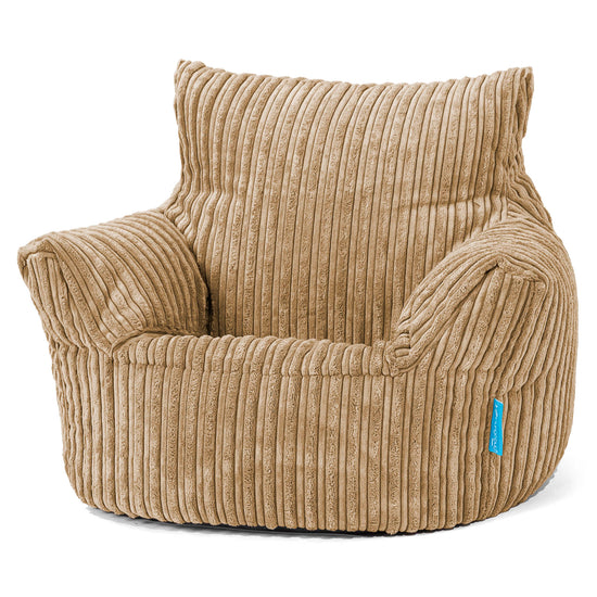Fauteuil Pouf Bambin 1-3 ans - Côtelé Sable 01