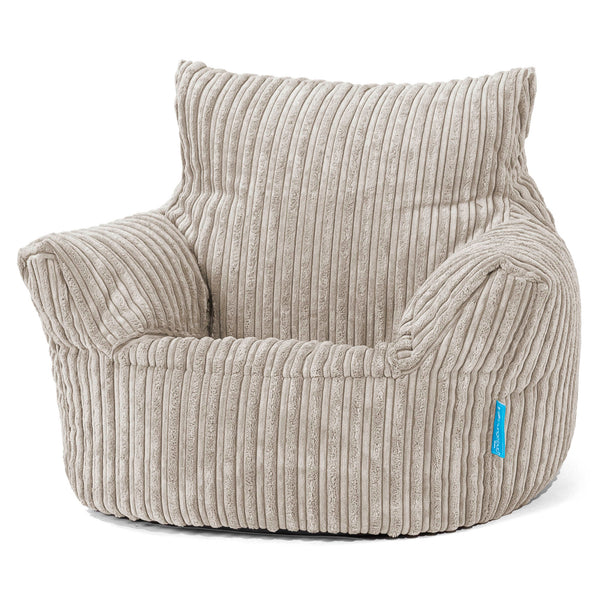 Fauteuil Pouf Bambin 1-3 ans - Côtelé Vison 01