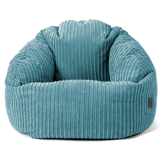 Pouf Chaise Bubble - Côtelé Mer Égéé 01