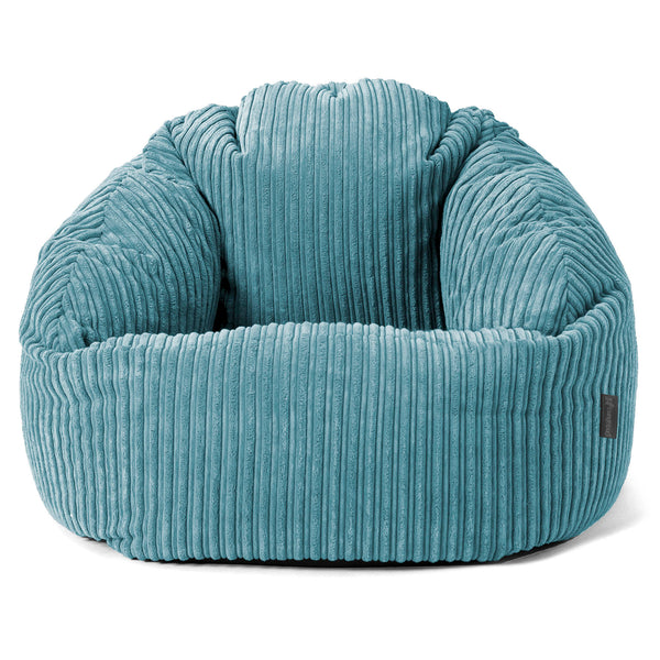 Pouf Chaise Bubble - Côtelé Mer Égéé 01