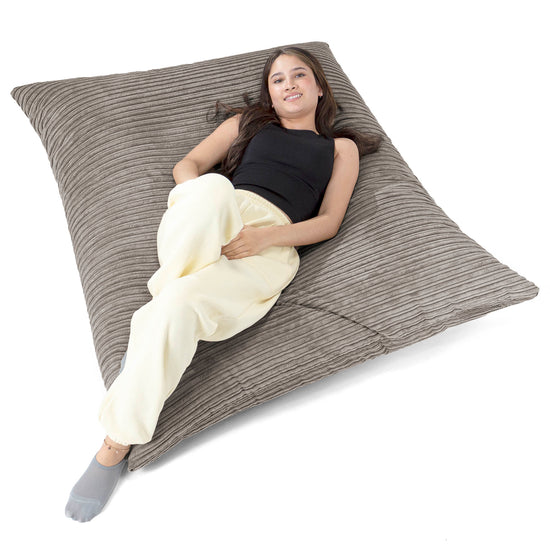 Pouf Géant XXL - Côtelé Anthracite 02