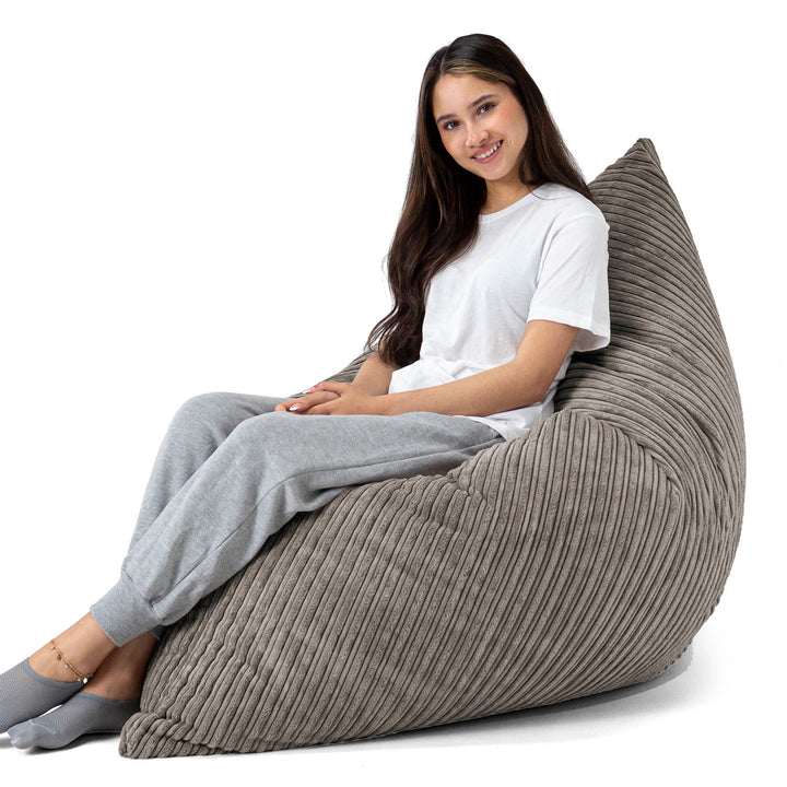 Pouf Géant XXL - Côtelé Anthracite 03