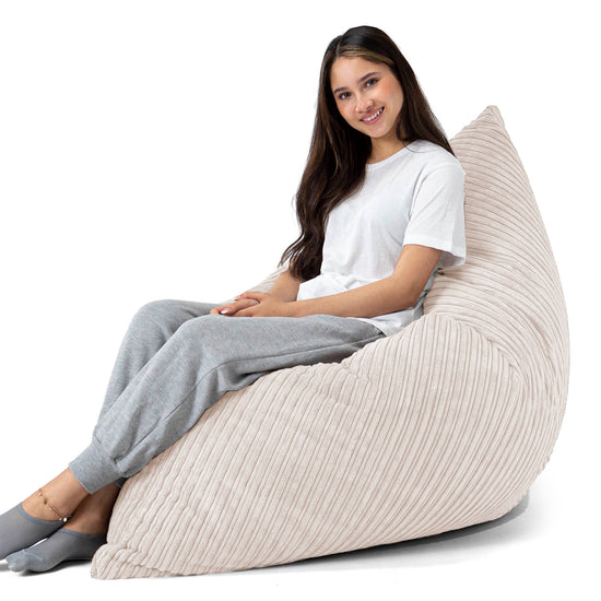 Pouf Géant XXL - Côtelé Ivoire 03