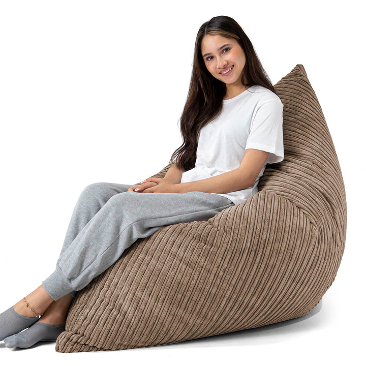 Pouf Géant XXL - Côtelé Moka 03