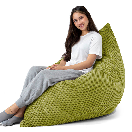Pouf Géant XXL - Côtelé Vert Acide 04