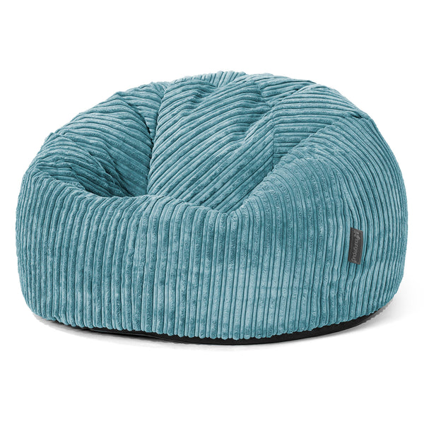 Pouf Poire Classique - Côtelé Mer Égée 01